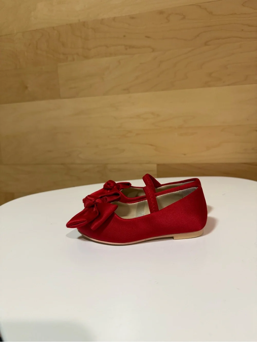Janie and Jack Red Bow Mary Jane Shoes